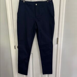Blue Chinos with Tailored Fit and Straight Leg